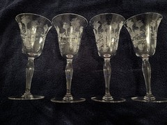 Morgantown Mayfair Cordial Glasses- Set Of 4 Read Description