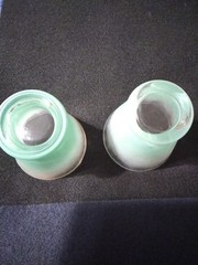 Vintage Blendo Frosted Glass Tumblers set of 2