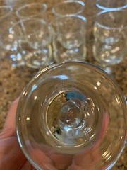 4 Pfaltzgraff Heirloom Floral Painted 5 1/2” Water Glasses Goblets 8 oz 