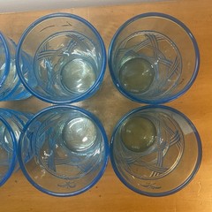 Lenox Butterfly Meadow Blue Glasses Cups 5” Tall Basket Weave Set Of 8