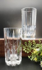 Two (2) Mikasa Berkeley Crystal Hi-ball Glasses. Beautiful and Elegant.
