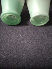 Vintage Blendo Frosted Glass Tumblers set of 2