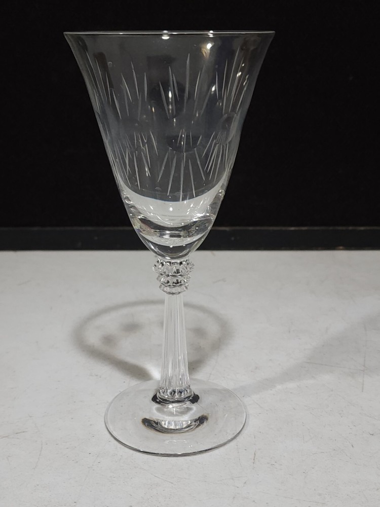 1- Fostoria Glass BEACON (6017) 7.5″ Water Goblet