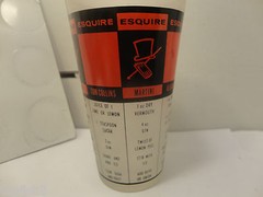 Mix Drink Guide Glass Frosted Tumbler 1-12 Oz Scale w/1 Oz Inc Federal(Used/EUC)