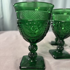 LG Wright Moon & Star Cordial Glass Green 4 Avail. selling as a set