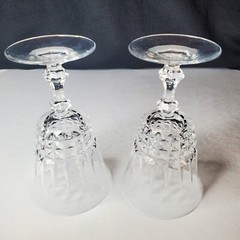 2 Cristal D’Arques-Durand Tuileries Villandry Water Goblets Crystal Wine Glasses