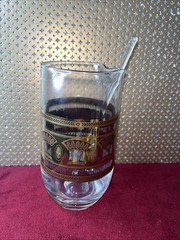 Vintage Culver 22k Pitcher – Festival of Wheat – Glass Stirrer