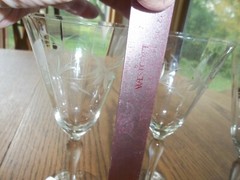 4 Etched Fancy Wine Champagne Stem Flutes/Glasses 7″ Tall 12 Oz Box B11