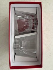 Baccarat Massena Tumbler Pair Crystal Glass Unused
