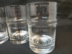 4 Iittala Finland Pisaranrengas Ripple Highball Glasses 4 3/4″