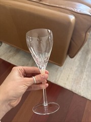 Signed Lenox Firelight Clear No Panels Wine Glass 7 7/8″ Excellent