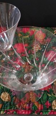 Discontinued Vintage 1960s Royal Moselle Doric Collection crystal water goblets.