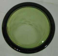 Vtg Set of 2 Hazel Atlas El Dorado Green Coin Dot Drinking Glasses 5″ Tall