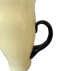 Rare Carder Steuben 7218 Iced Tea Set Ivory Black Pitcher 7 Tumblers 1930s