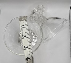 Pair Of 2 Anchor Hocking BOOPIE BUBBLE CLEAR Champagne Sherbet Glasses