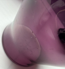 MCM Lot of 4 Eva Zeisel Bryce Bros Silhouette Purple Amethyst Footed Tumblers
