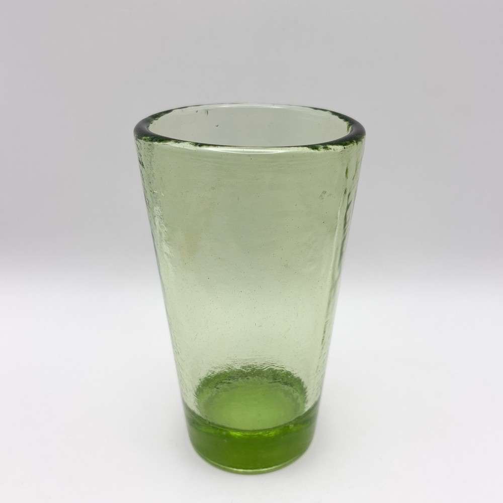 Fire and & Light Recycled Glass 16 oz Tumbler Olive | Green 6 Inches