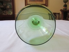 Set of 4 Marked Lenox Crystal «GEMS» Green 16oz Balloon Wine Glasses 8 7/8″