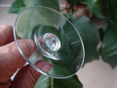 Unknown Maker UNK14153 Wheel Cut Lattice Dots Trumpet Cordial Stem(s) Excel Cond
