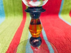 Vintage 3-Lot Mikasa Crystal Kensington 9″ Water Wine Footed Jewel Look Goblets
