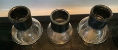 Lot of 3 Vintage Libbey & Glasbake HOTTLE Glass Coffee Tea Carafe