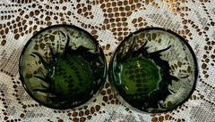 Anchor Hocking Central Park Ivy Tumbler Juice or Rocks Glasses Set Of 2