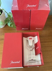 Baccarat Capri Wine Glass Set Of 4 Brand New In Box, 3 Sealed 1 Opened & Unused