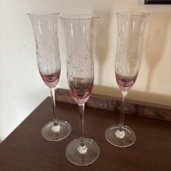 3 Lenox – HEATHER PINK 11″ Champagne Flutes 🥂 💕- Set Of 3 BEAUTIFUL QUALITY