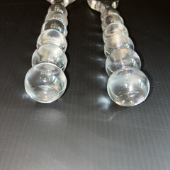 Vtg Imperial Glass Clear Fork & Spoon Candlewick Salad Serving Set MCM 60-70’s
