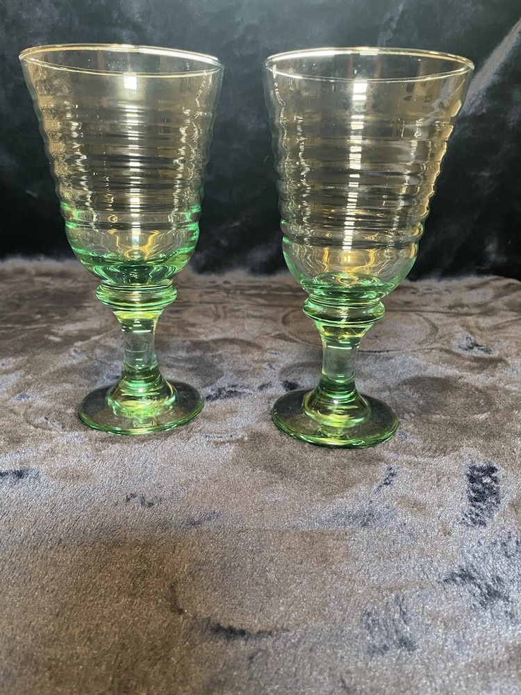 Clear Glass With Green Base