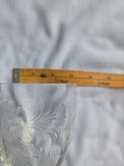 Vintage Heisey Water Goblets Wine Glasses 8.5 Inches Tall Set Of 4