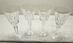Set of 4 Mikasa Cambridge Cordials Glasses Crystal Stemware 4 3/4″t x 2 1/8″dia.
