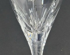 Set of 4 Lenox FIRELIGHT CLEAR Crystal Wine Glasses 7 7/8” No Panel Cuts, USA