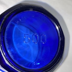 Luminarc Arcoroc Cobalt Blue 500ml 10 Panel Glass France Vintage Superior