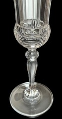 Set Of 3 Vintage Royal Crystal Rock Aurea 8.5” Crystal Champagne Flute Glasses