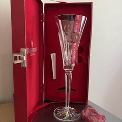 Waterford 12 Days of Christmas LE 9 Ladies Dancing Crystal Champagne Flute/charm