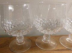 LONGCHAMP CRISTAL D’ARQUES DURAND BRANDY GLASSES SET OF 4