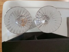 Cristal D’ Arques France Champagne Millennium 2001 Lead Crystal Glasses Open Box
