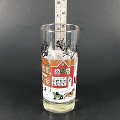 2ct NEW Libbey Winter Village Christmas Street Scene Tumblers Glasses 6 1/4″