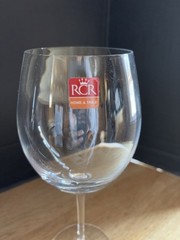 2 RCR Wine Glasses CRYSTAL Goblets Home & Table ‘Invino’ Italy NEW 22 3/4 oz