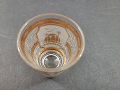 Vintage Culver Glass CALIFORNIA Souvenir Shot Glass 22K Gold Trim USA