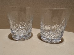 Rogaska Crystal JASMINE Double Old Fashions Set of 4