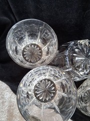 Set of 6 Heavy High Ball Glasses . Cristal d’ Arques 24% Lead Crystal
