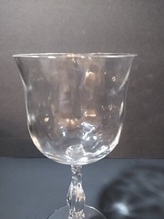 Fostoria Cellini Loop Optic Goblet