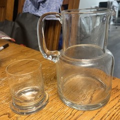 Vintage Bedside Water Pitcher Set