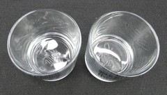 Jack Daniels «Tennessee Honey» Lowball Whiskey Glasses -Honey Bee Logo- Set of 2