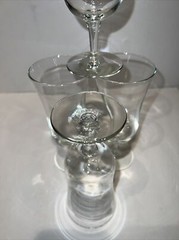 Lot Of 4 Parfait Ice Cream Flutes Glasses 6 4/8″ Grasshoppers