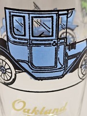 Vintage Mid-Century Hazel Atlas Antique Automobiles 24 oz Glass Tumbler Set of 4