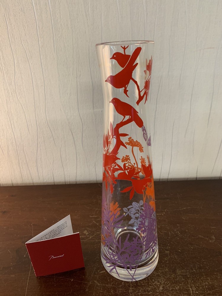 LZC Screen Printed Vase In Baccarat Crystal Model 3