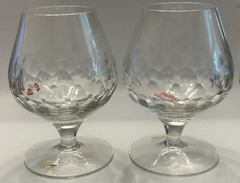 Svend Jensen Set Of 4 Cocktail Brandy Glasses Barware Danish KROSNO Poland MCM